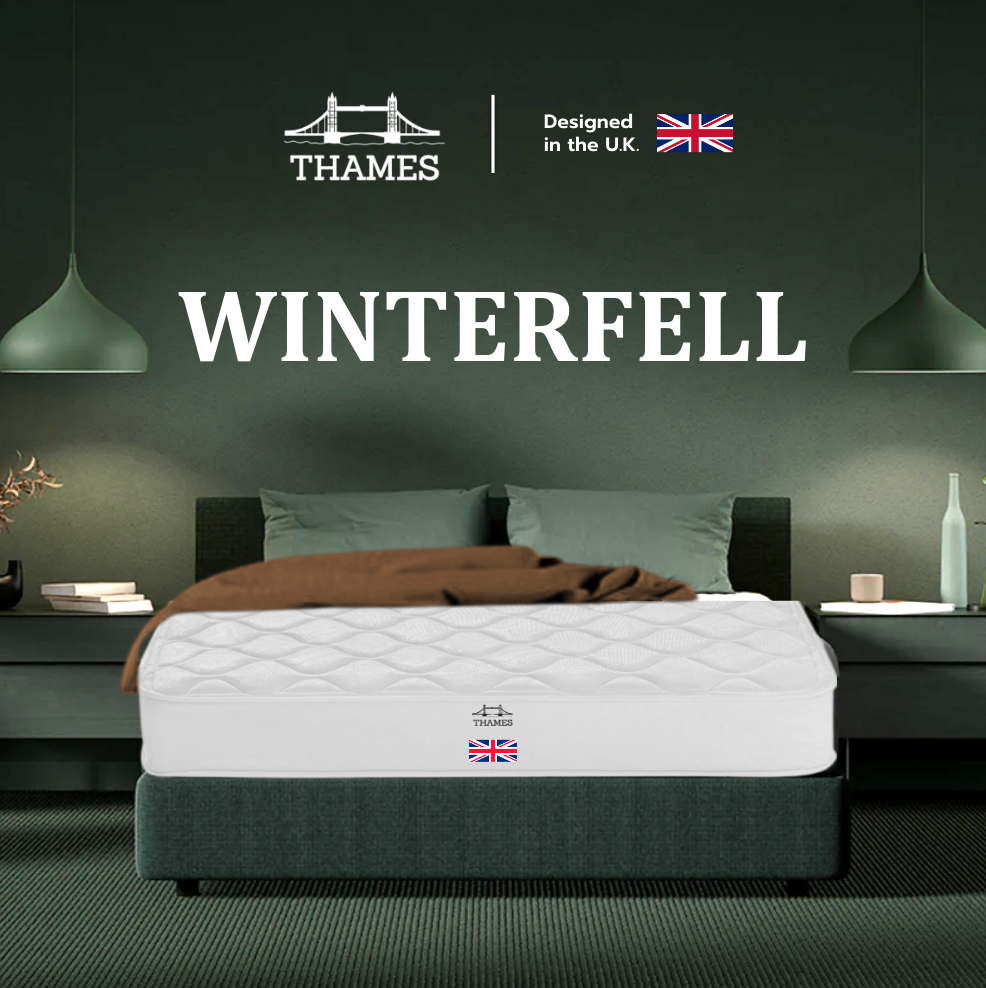 Thames [8นิ้ว] ที่นอนยางพารา Winterfell ที่นอน หุ้มผ้านุ่ม Pure Cotton Knit กันไรฝุ่น กันแบคทีเรีย แก้ปวดหลัง ที่นอนยางพาราแท้ ราคา 1,799 บาท*ส่งฟรี
