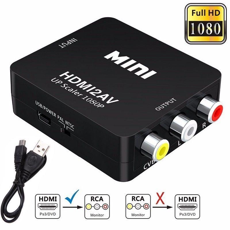 High Qualityตัวแปลงสัญญาณ hdmi to av Adapter VIDEO Converter For HDTV 1080p