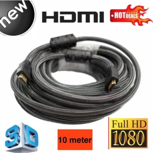 ภาพหน้าปกสินค้าสาย TV HDMI 10 เมตร สายถักรุ่น HDMI 10M CABLE 3D FULL HD 1080P ที่เกี่ยวข้อง