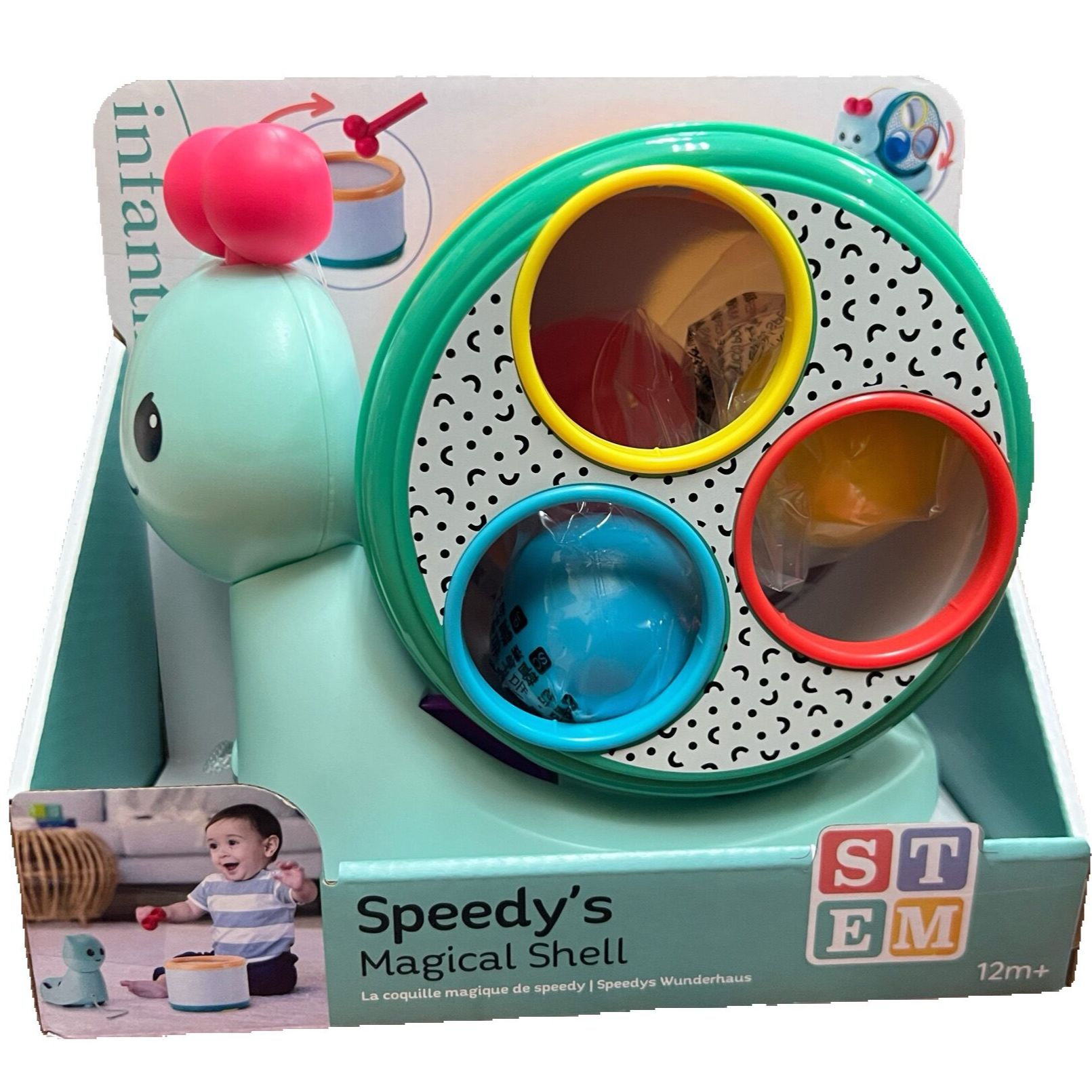 Infantino : Speedy's Magical Shell - Snail Toy for Developmental Development ราคา 590 บาท*ส่งฟรี