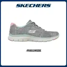 ภาพขนาดย่อของสินค้าSkechers สเก็ตเชอร์ส รองเท้าผู้หญิง Women Sport Flex Appeal 4.0 Fresh Move Shoes - 149570-GYMN Air-Cooled Memory Foam Bio-Dri, Machine Washable, Skech-Knit