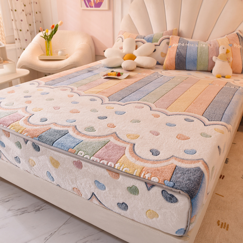 Abraca Dabra คําราม ผ้าปูที่นอนกํามะหยี่เกล็ดหิมะ พิมพ์ลายการ์ตูน นุ่มและอบอุ่น 3 ฟุต/3.5 ฟุต/5 ฟุต/6 ฟุต/6.5 ฟุต ราคา 149 บาท*ส่งฟรี