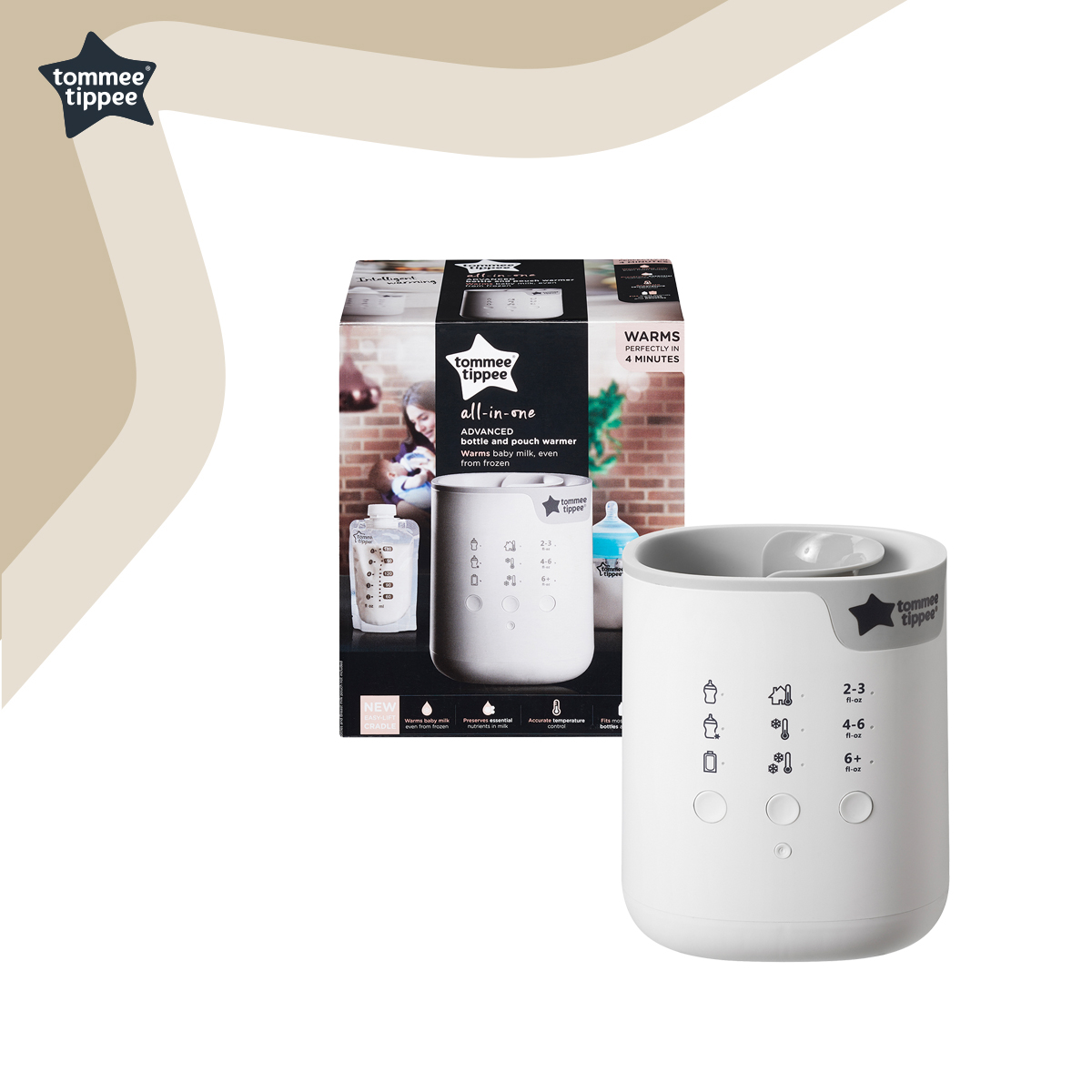 Tommee Tippee CTN Pouch and Bottle Warmer เครื่องอุ่นถุงเก็บน้านมและขวดนม 423224 ราคา 2,720 บาท*ส่งฟรี