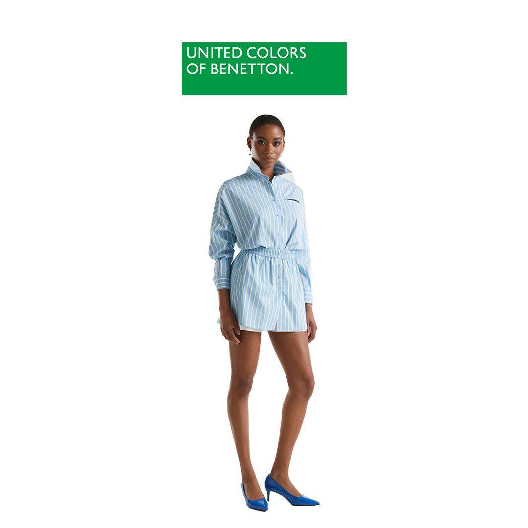 Benetton women Striped boxer shorts 4RTCD901H ราคา 1,948 บาท*ส่งฟรี