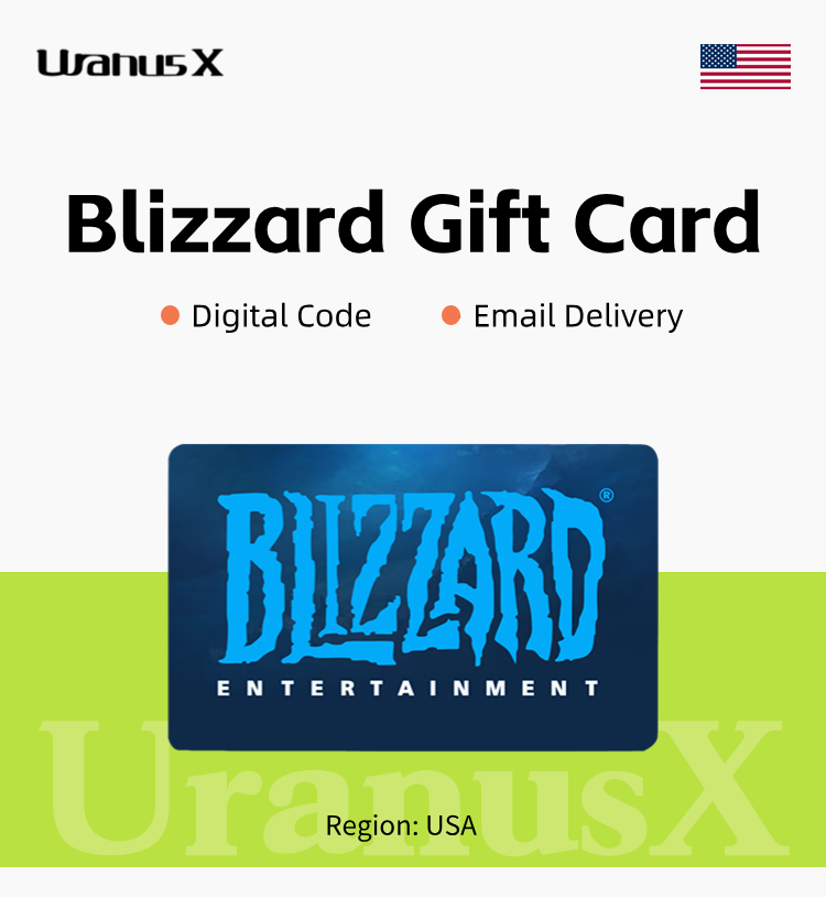 [ สหรัฐอเมริกา ] ⚡บัตรของขวัญ Blizzard⚡ 5~100 USD ⚡ —[การส่งอีเมลรหัสดิจิทัล] ราคา 249 บาท*ส่งฟรี