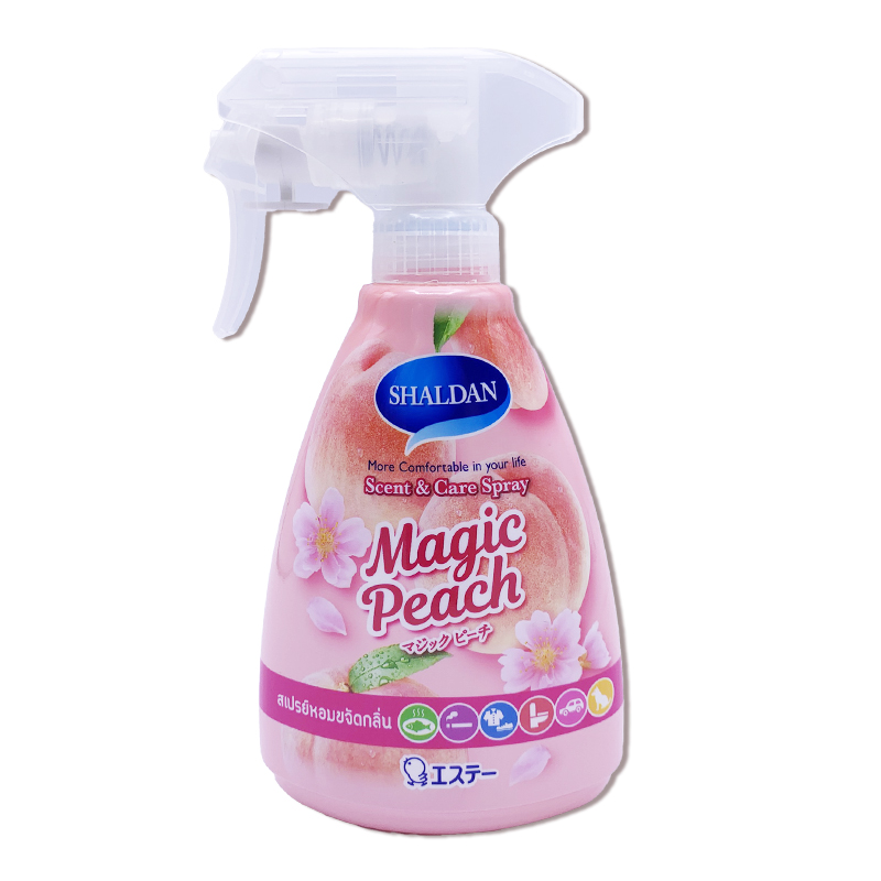 SHALDAN SCENT & CARE SPRAY กลิ่น MAGIC PEACH ขนาด 380ml. ราคา 71 บาท*ส่งฟรี