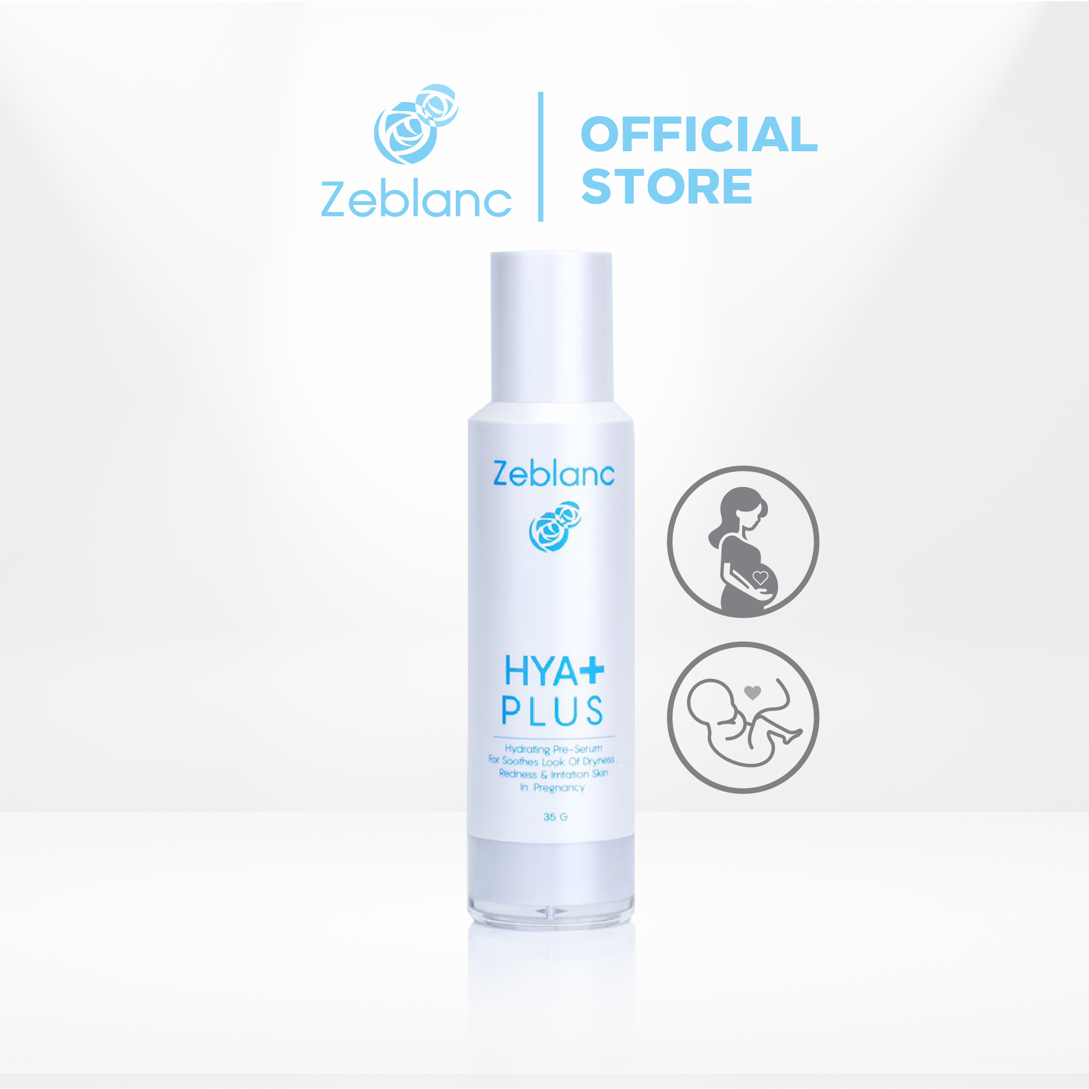 Zeblanc Hya Plus Hyaluronic Serum for Pregnant Women, the First Step in Skin Care, Fragrance-Free. ราคา 690 บาท*ส่งฟรี