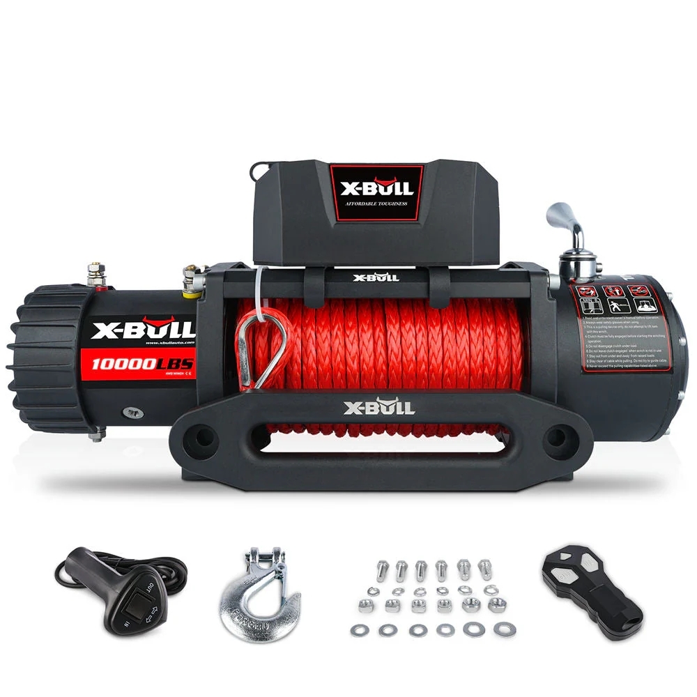 วินซ์ไฟฟ้า รอกไฟฟ้า X-Bull Electric Winch 10000lbs (4536kg) 12V สลิงยาว 26 เมตร รับประกัน 1 ปี ราคา 13,990 บาท*ส่งฟรี