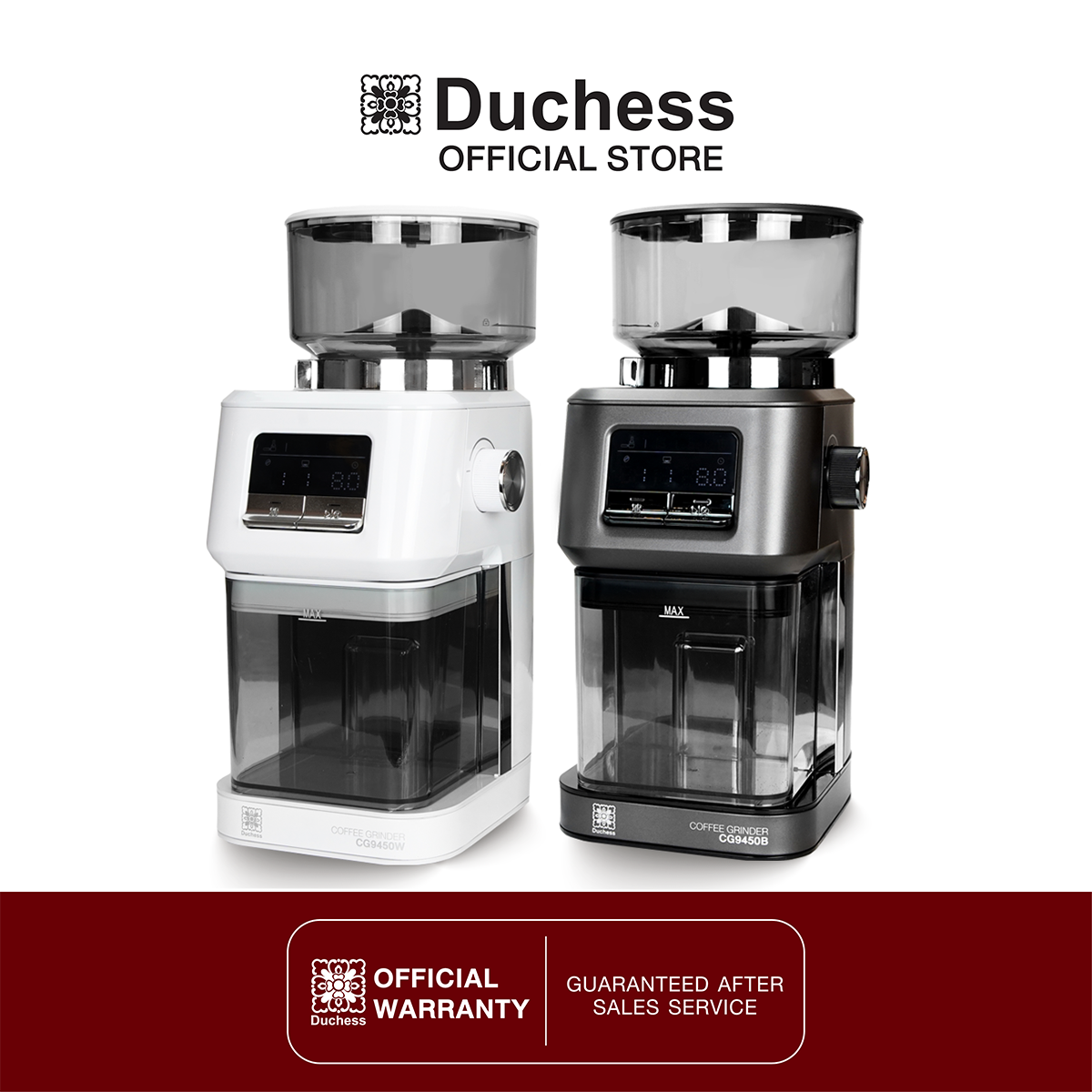 Duchess เครื่องบดเมล็ดกาแฟ รุ่น CG9450 มี 2 สี ให้เลือก (สีดำ/สีขาว) (รับประกันเครื่อง 1 ปี) ราคา 3,590 บาท*ส่งฟรี