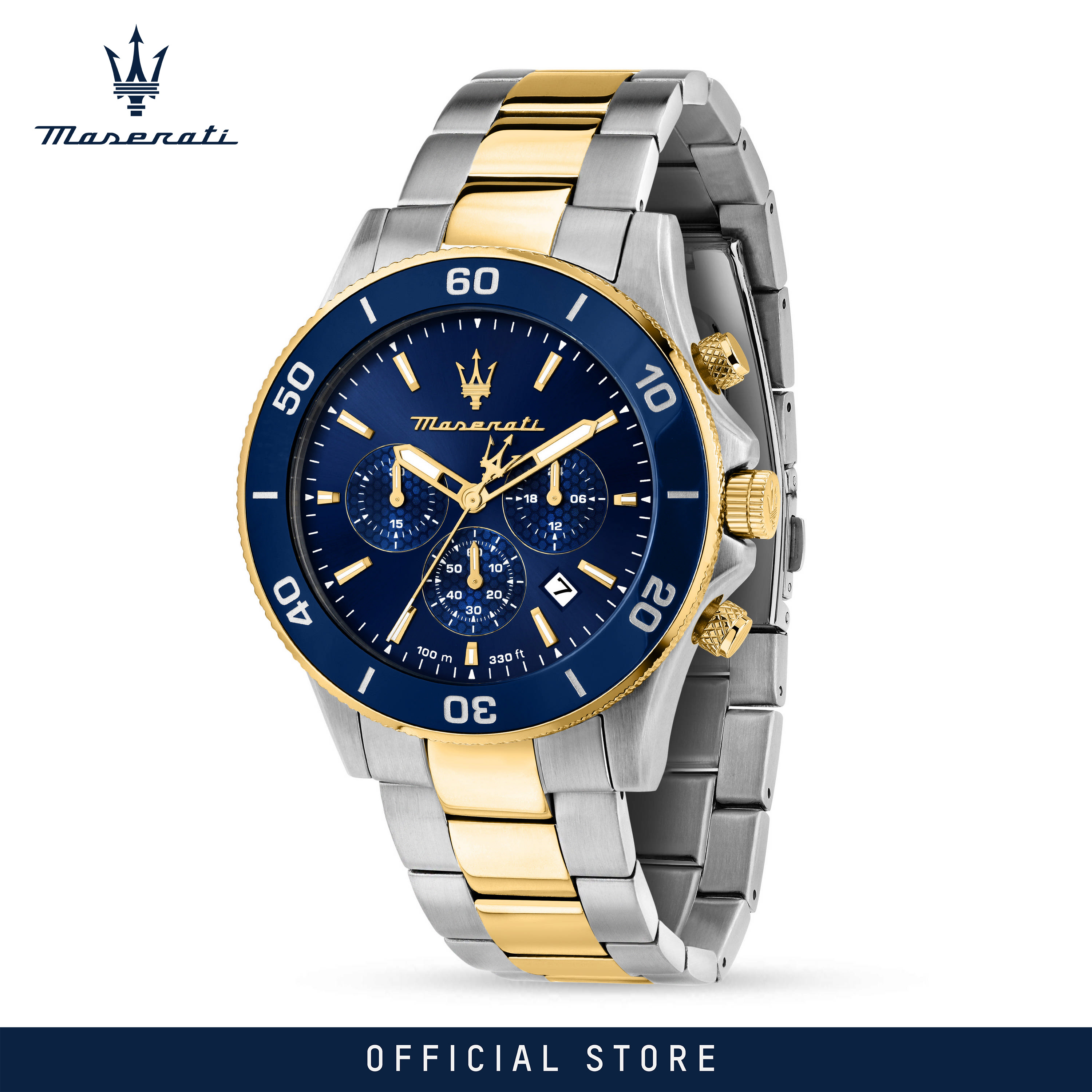 【2 Years Warranty】 Maserati Competizione 43mm Men's Quartz นาฬิกาข้อมือ Luminous Dial Hands R8873600006 Japan Movement ราคา 11,483 บาท*ส่งฟรี