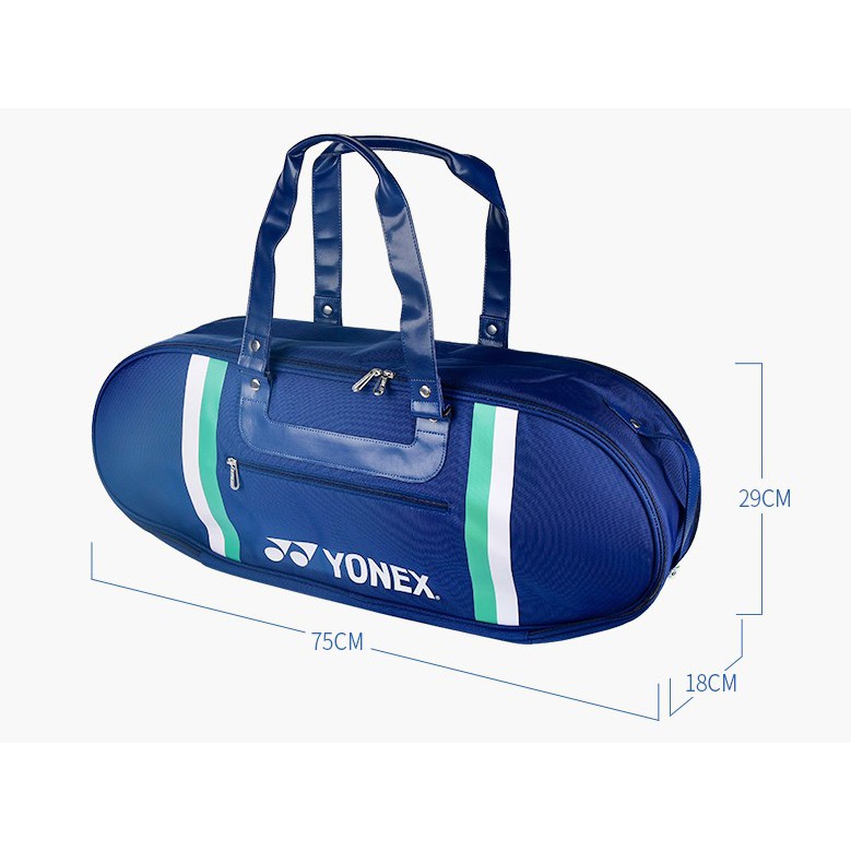 ข้อมูลเพิ่มเติมของ 【เรือจากปทุมธานี】กระเป๋าเทนนิส กระเป๋าแบด 3 ไม้ กระเป๋ากีฬา แบดมินตัน กระเป๋านักเรียน โปรโมชั่น เพียงพอสำหรับ New Style Badminton Bag Backpack Gym Bag