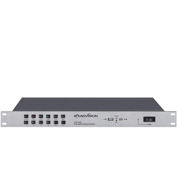 ส่งฟรีทั่วประเทศ SOUNDVISION DCS-900M เครื่องควบคุมชุดไมค์ประชุม ระบบดิจิตอล (สินค้าใหม่แกะกล่อง รับประกันศูนย์ไทย) ราคา 12,400 บาท*ส่งฟรี