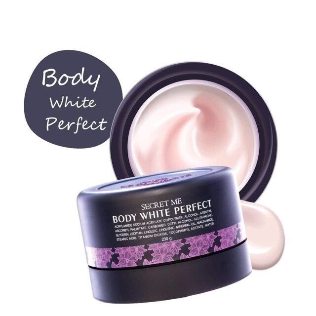 Cream Powder (Gride Code) Secret Me Body White Perfect Size 230 Grams. ราคา 480 บาท*ส่งฟรี