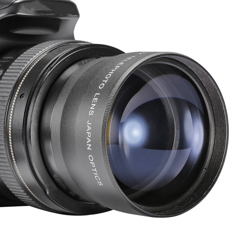 58mm 2X Telephoto Lens Tele Converter for Canon Nikon Sony Pentax 18-55mm 2