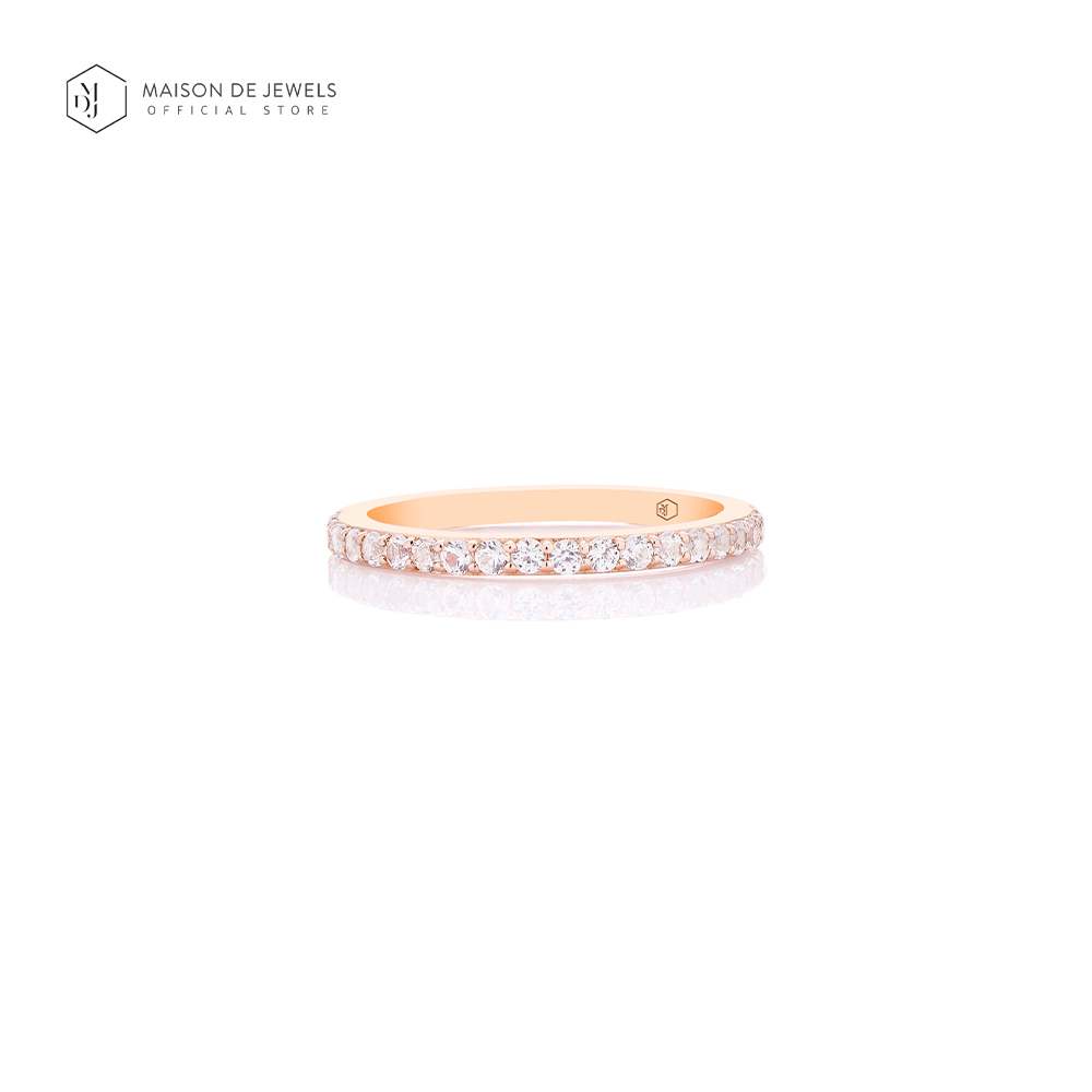 Maison De Jewels - Skinny Pave Ring, Silver Ring, Rose Gold, Gold, Designer Ring, Diamond Ring ราคา 2,025 บาท*ส่งฟรี