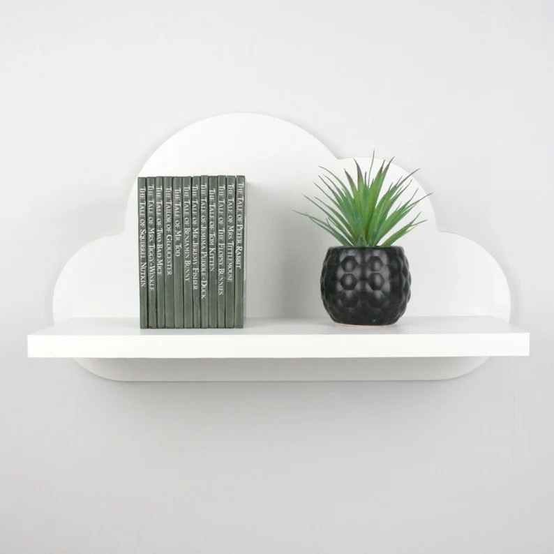 [FudFudAR] ฝุด-ฝุด-อะ ชั้นวางของติดผนัง แบบที่ 2 ก้อนเมฆ cloud ชั้นวางของ ชั้นวางหนังสือ ชั้นวางอเนกประสงค์ ติดผนัง Shelves Storage Organisation ราคา 390 บาท*ส่งฟรี