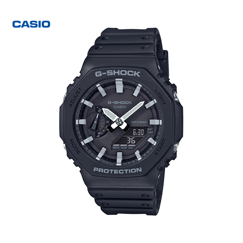 มุมมองเพิ่มเติมเกี่ยวกับ Casio G-Shock นาฬิกาข้อมือผู้ชาย สายเรซิ่น รุ่น GA-2100 SERIES （GA-2100-1A）มั่นใจแท้ 100% -ประกัน CMG