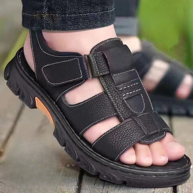 Sandal Dép Xăngđan nam chống trượt giày đẹp dép màu đen