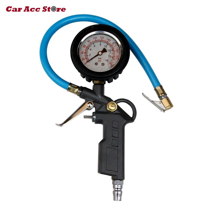 CarACC Mechanical Hydraulic Digital LCD Tire Pressure Gauge Tire Inflator Gauge Tester Manometer