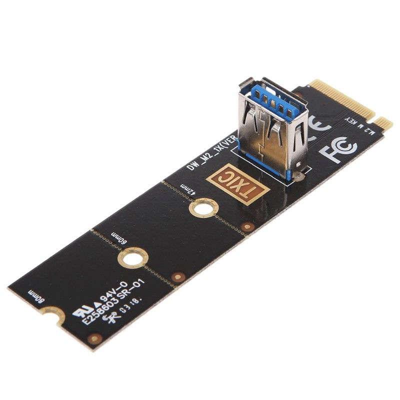 M.2 Ngff To Usb3.0 Pci-E Riser Card M2 Slot Extender Adapter For Btc/Eth Mining