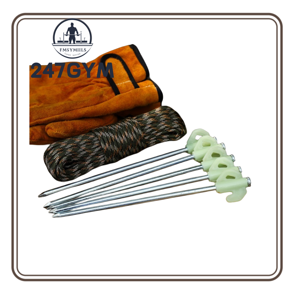 Tent peg-aluminum tent peg hook spike garden stakes camping pegs for pitching camping tent, canopie (20 pieces per pack) - ยี่ห้อ 24.7 Gym ราคา 149 บาท*ส่งฟรี
