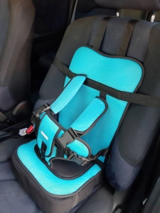 สินค้า Premium Kids รุ่น cushion pad สีฟ้า / ชำระเงินปลายทางได้ /  คาร์ซีทแบบพกพา แบบมีเบาะเสริมรองนั่ง / คาร์ซีท , car seat , carseat