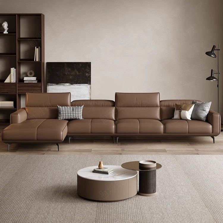 Sofa L large set genuine leather sofa 4 seater couch luxury living room ราคา 46,690 บาท*ส่งฟรี