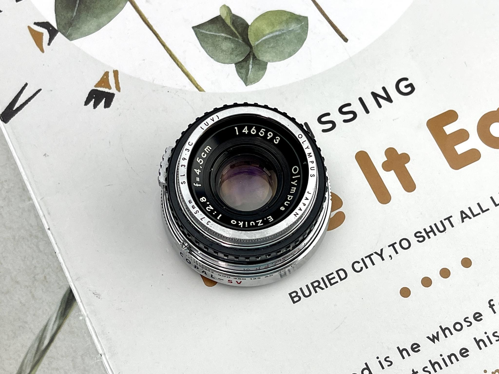 OLYMPUS E.ZUIKO 45MM.F2.8 MODIFIED M39 MOUNT(No Coulping) ราคา 1,990 บาท*ส่งฟรี
