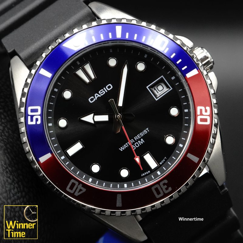 Winner Time Casio Watch, Standard Analog Model, Mdv-10-1A2V, Company Warranty, Central Trading Co., Ltd. Cmg, for a Period of 1 Year. ราคา 2,400 บาท*ส่งฟรี