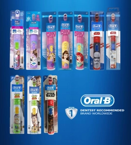 สินค้า แปรงสีฟันเด็กไฟฟ้า ออลรัล บี คละแบบื Oral-B Kids Toothbrush