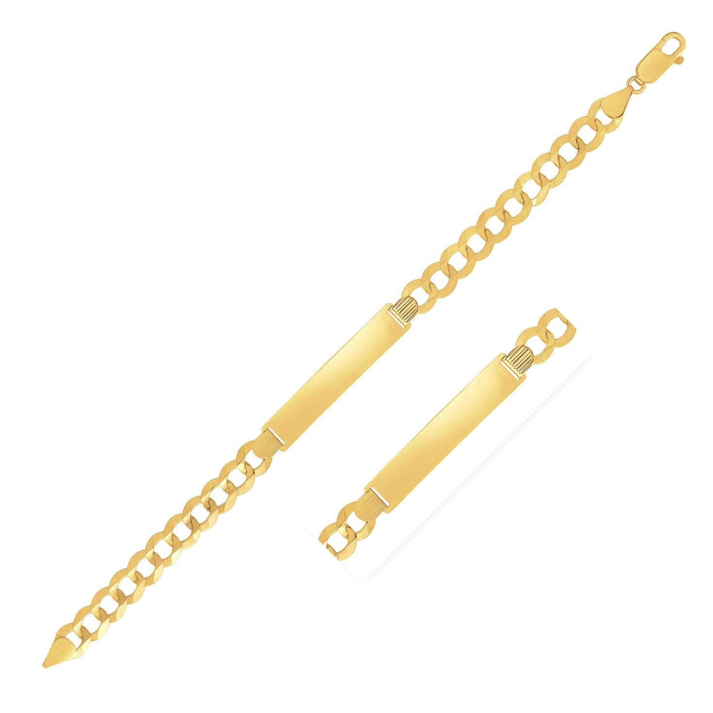 Nathalias Ny 14K Genuine Gold Bracelet for Men Features Curb Chain Id. 14K Yellow Gold 8 1/2 Inch Mens Curb Chain Id Bracelet. ราคา 131,100 บาท*ส่งฟรี