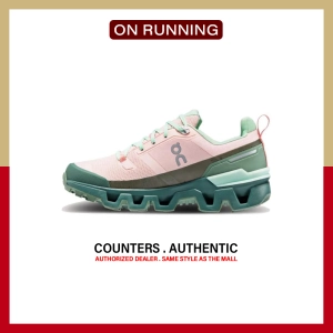 สินค้า เป็นทางการ On Running Cloudwander Waterproof \" Pink Green \" Sneakers 73.98278 รับประกัน 1 ปี