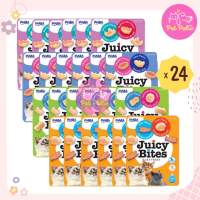 Inaba Juicy Bites Mixed ขนมแมว ขนมกินเล่น คละรสชาติ ผลิตจากเนื้อสัตว์แท้ สำหรับแมวทุกสายพันธุ์ (11.3 กรัม/แพ็ค) x 24 แพ็ค