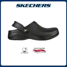 ภาพขนาดย่อของสินค้าSkechers สเก็ตเชอร์ส รองเท้า ผู้หญิง Riverbound Works Slip Resistant Shoes 108067-BLK