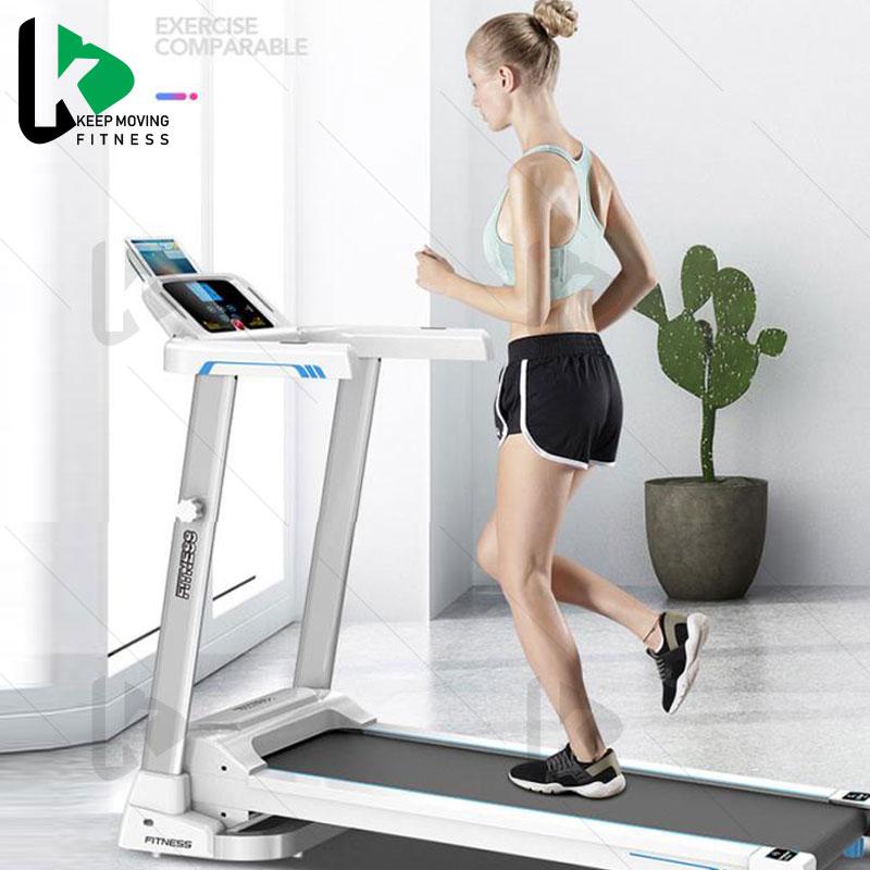 Keep Moving Fitness ลู่วิ่งไฟฟ้า เครื่องออกกำลังกาย อุปกรณ์ออกกำลังกายและฟิตเนส  สามารถพับเก็บได้ประหยัดเนื้อที่ มีลำโพง Electric treadmill