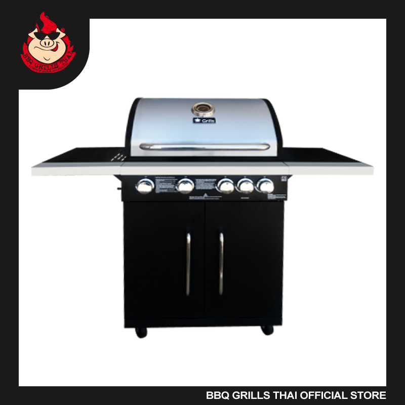 BBQ Barbecue Grill Gas Grill Stainless BBQ 4 burner Gas ฺBBQ Grill stainless steel Ready to ship in Thailand Barbecue outdoor grill ราคา 16,399 บาท*ส่งฟรี