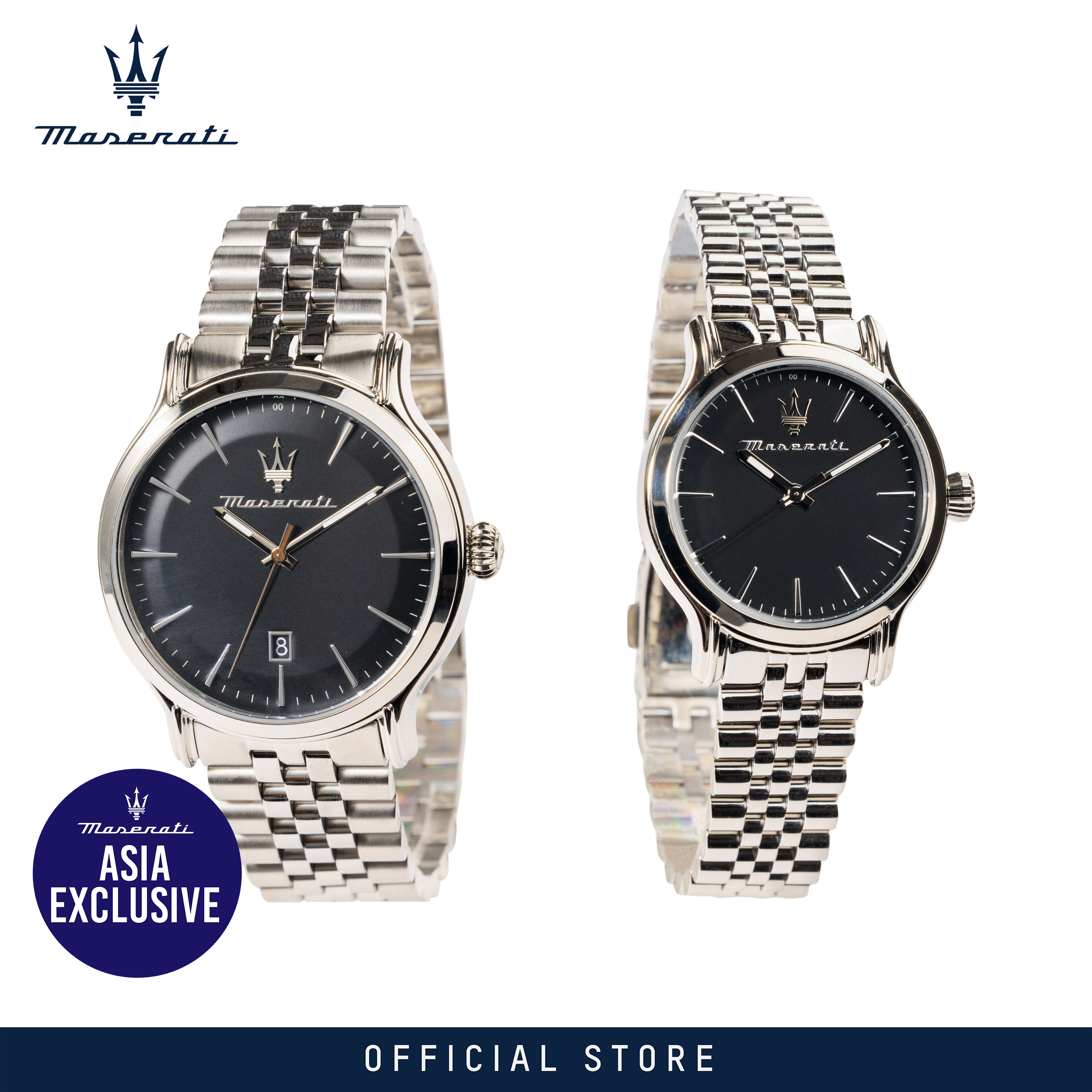 【Asia Exclusive】 Maserati Epoca 42+34mm Case Size Couple's Quartz นาฬิกาข้อมือes Set R8853118523 Japan Movement ราคา 15,163 บาท*ส่งฟรี