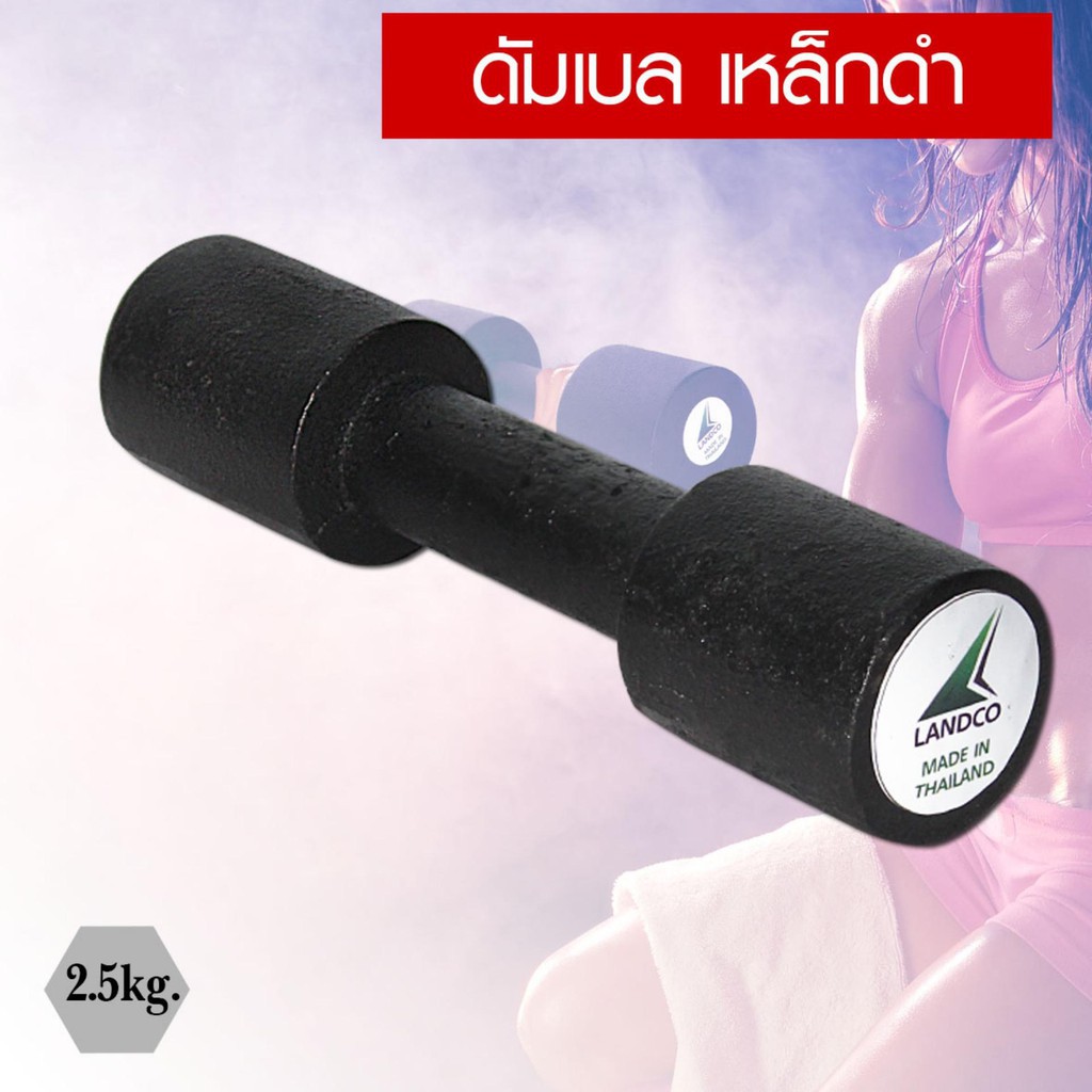 ดูภาพ Sportland ดัมเบล เหล็กดำ 2.5 kg. 1 ชิ้น เพิ่มเติม Sportland ดัมเบล เหล็กดำ 2.5 kg. 1 ชิ้น