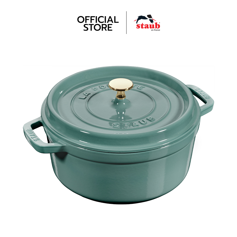 STAUB หม้อเหล็กหล่อทรงกลม ไซซ์ 20 ซม. สี Eucalyptus N11020121 ราคา 9,100 บาท*ส่งฟรี