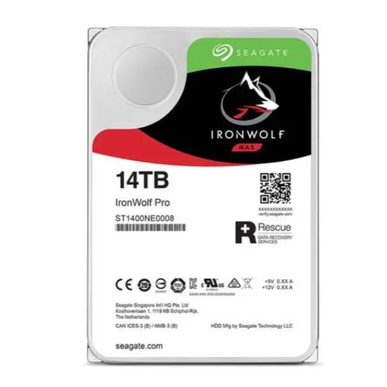 Seagate IronWolf Pro 14TB NAS Drive 7200RPM 256MB Cache SATA 3.5Inch Internal Hard Drive ST14000NE0008 ราคา 6,999 บาท*ส่งฟรี