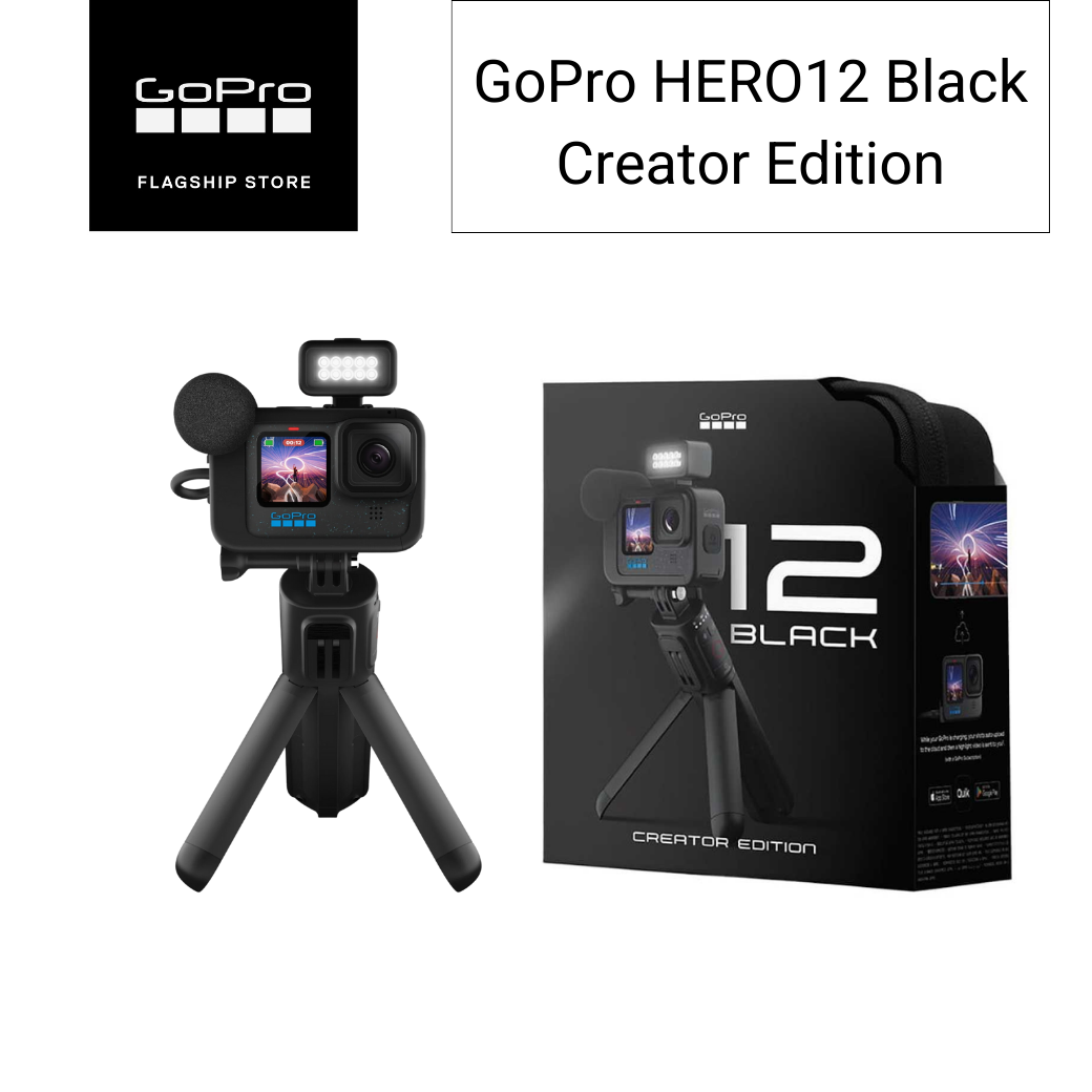 (พร้อมส่ง ประกันศูนย์ไทย 1 ปี) GoPro HERO12 Black Creator Edition สายคอนเทนต์ Vlog + Box Set Volta, Media Mod, Light Mod ราคา 20,500 บาท*ส่งฟรี