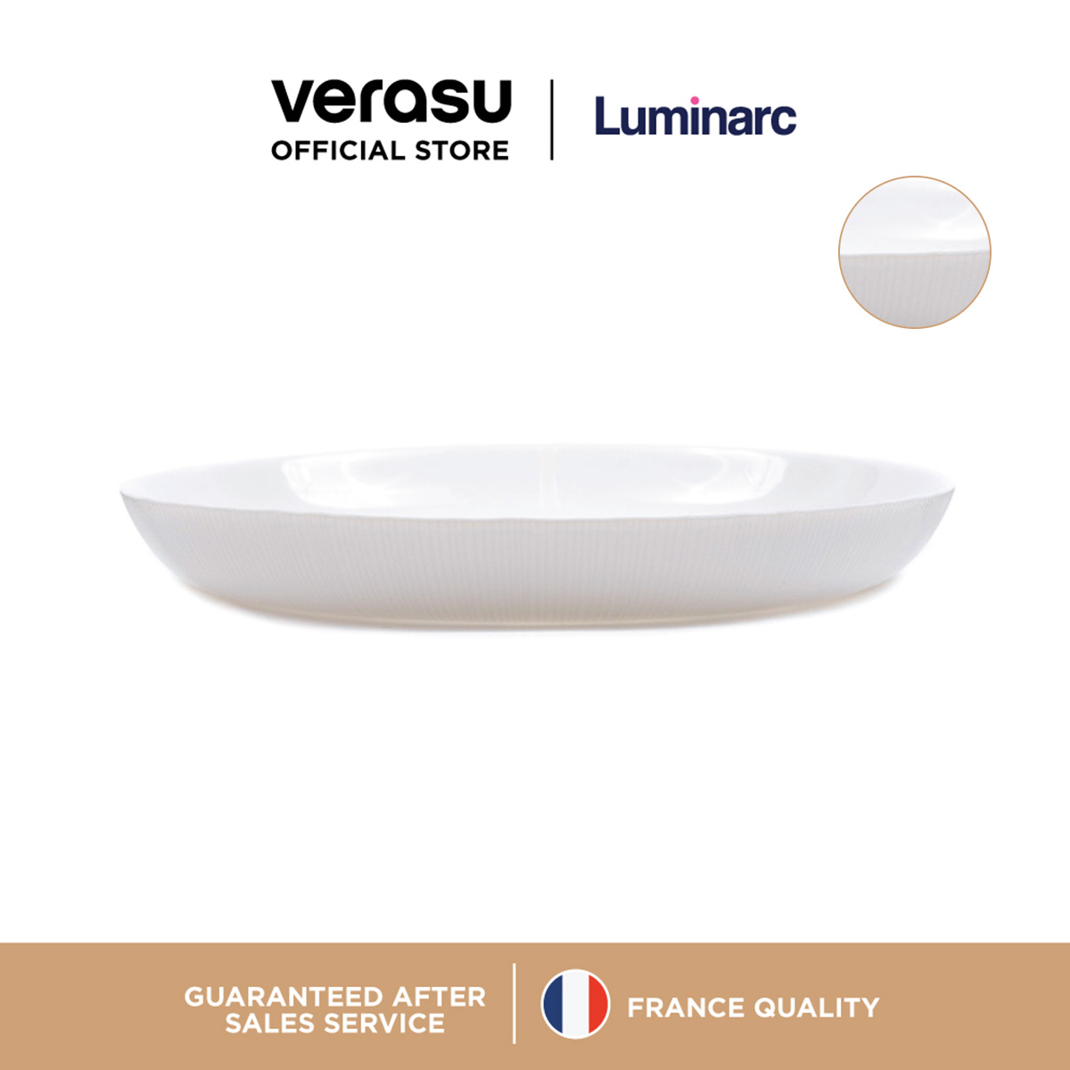 LUMINARC Plate Diwali Structure Lines 25 cm : ARC-Q1666 ราคา 140 บาท*ส่งฟรี