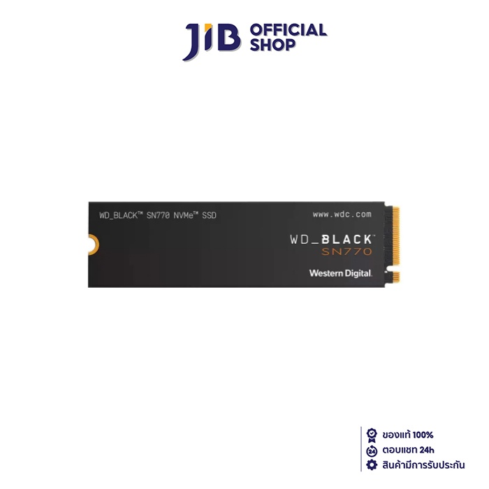 500 GB SSD (เอสเอสดี) WD BLACK SN770 - PCIe 4x4/NVMe M.2 2280 (WDS500G3X0E) ราคา 2,392 บาท*ส่งฟรี