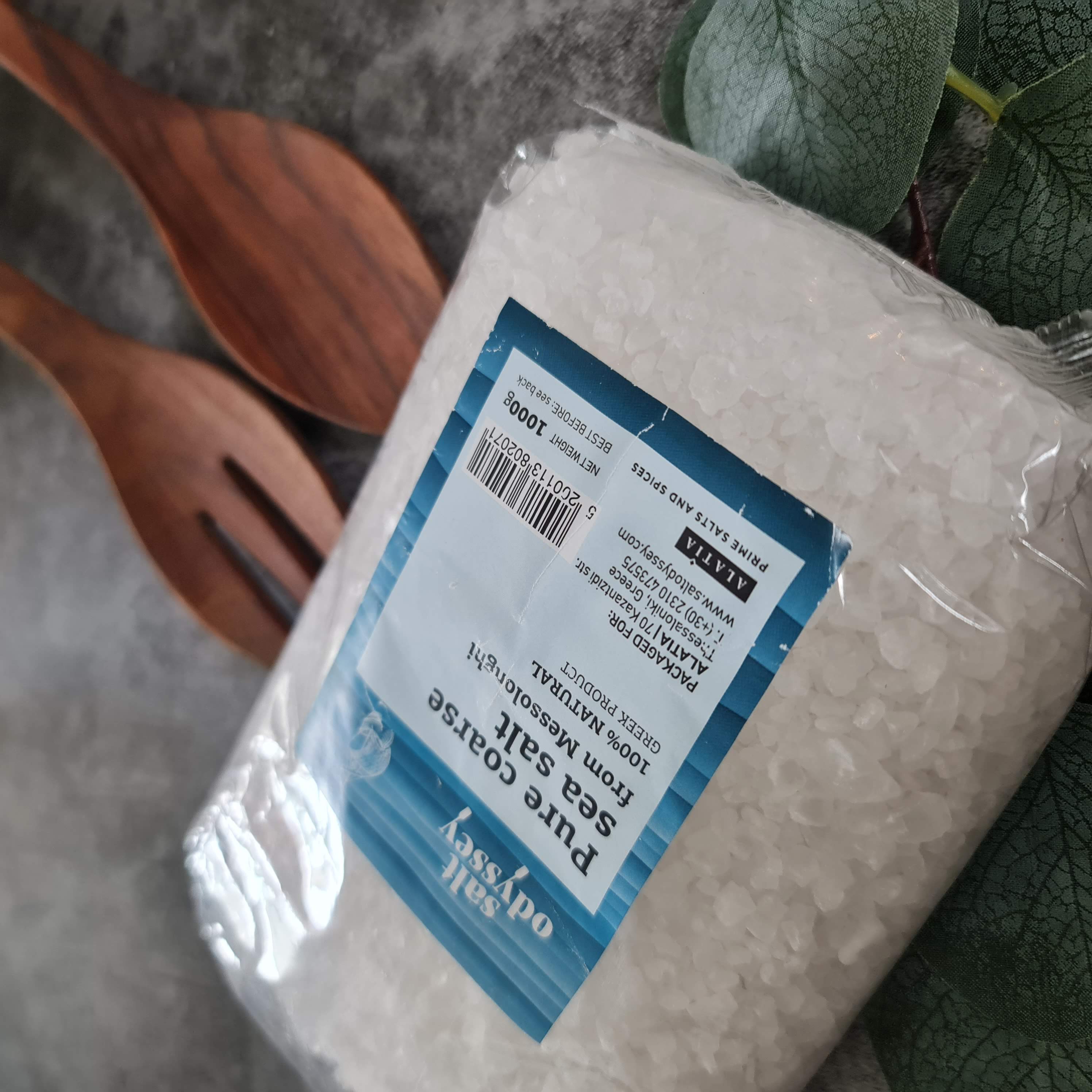 Salt Odyssey Coarse Sea Salt 1kg ราคา 130 บาท*ส่งฟรี
