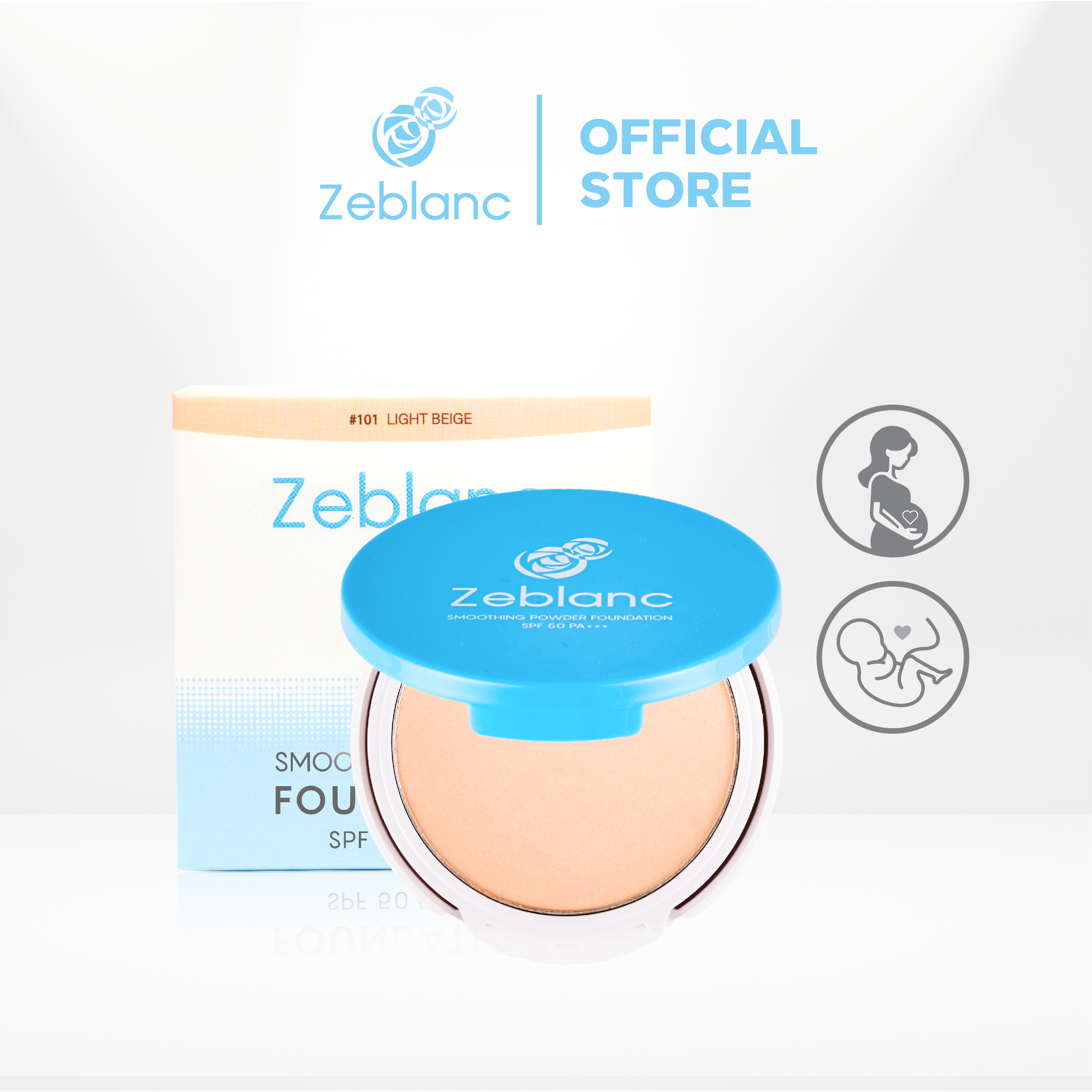 Zeblanc Smoothing Powder Foundation Spf 50 Pa+++ Cosmetic Cosmetics ราคา 590 บาท*ส่งฟรี