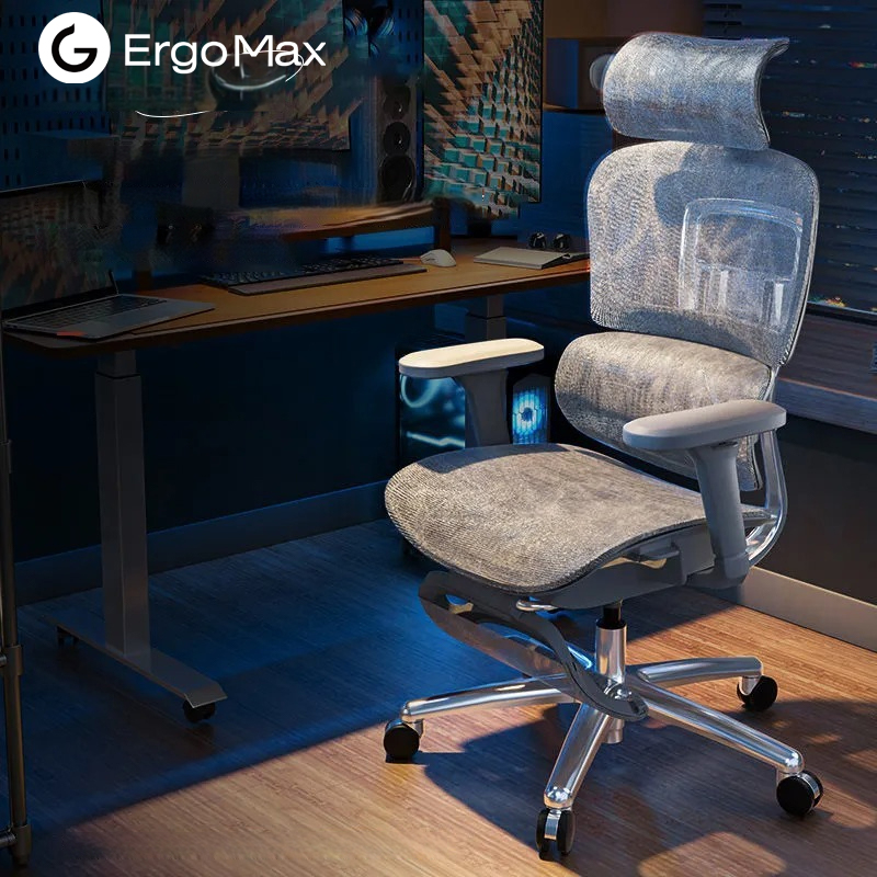 ErgoMax V1 Ergonomic Chair Adjustable Office Chair, Gaming Chair , Slide Control, 4D Lumbar Support, Reclining Mesh Chair ราคา 17,941 บาท*ส่งฟรี