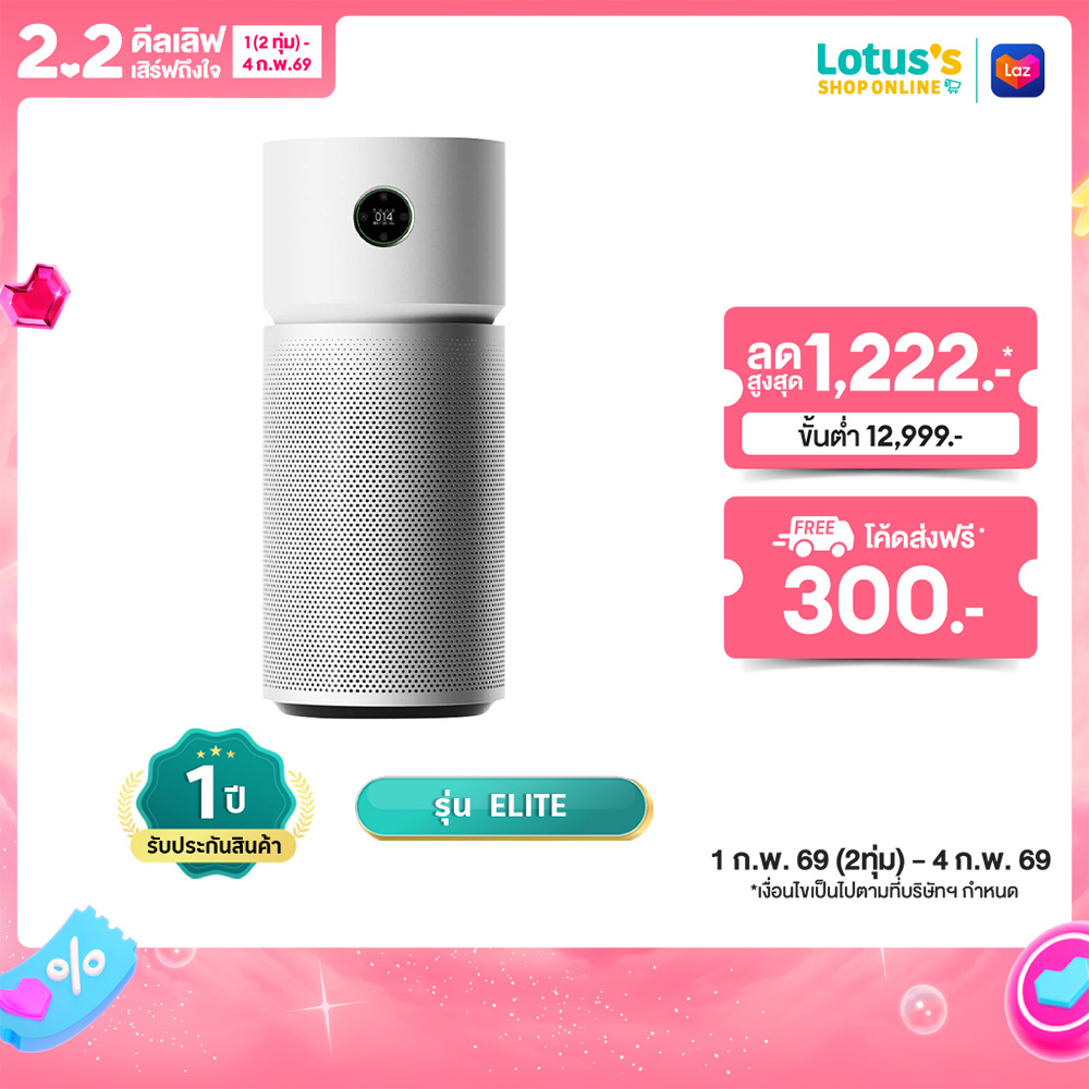 XIAOMI AIR PURIFIER ELITE ราคา 11,990 บาท*ส่งฟรี