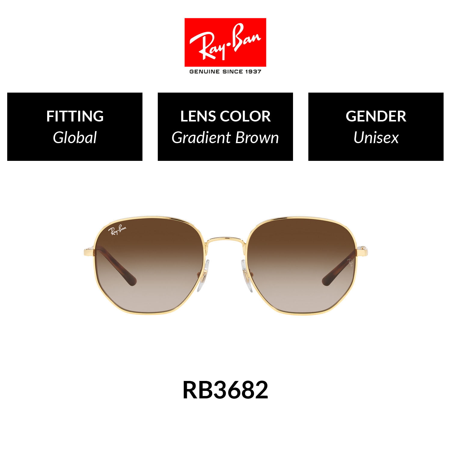 Ray-Ban - RB3682 003/11 -Sunglasses | Lazada.co.th