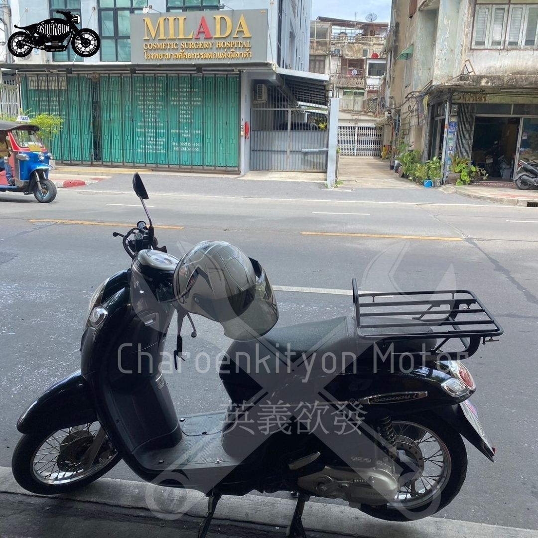 ตะแกรงสไลด์ SSS แบบมีคอกกั้น HONDA Wave 110i Wave 125i และ Scoopy I สำหรับกล่อง DELIVERY ส่งอาหาร Line Man, Grab, Panda, Robinhood เหล็กหนา แข็งแรง ขนาด 45x45cm ราคา 1,250 บาท*ส่งฟรี