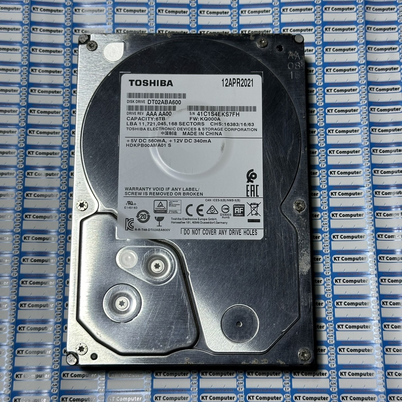 toshiba DT02ABA600 4TB - ยี่ห้อ Toshiba ราคา 1,900 บาท*ส่งฟรี